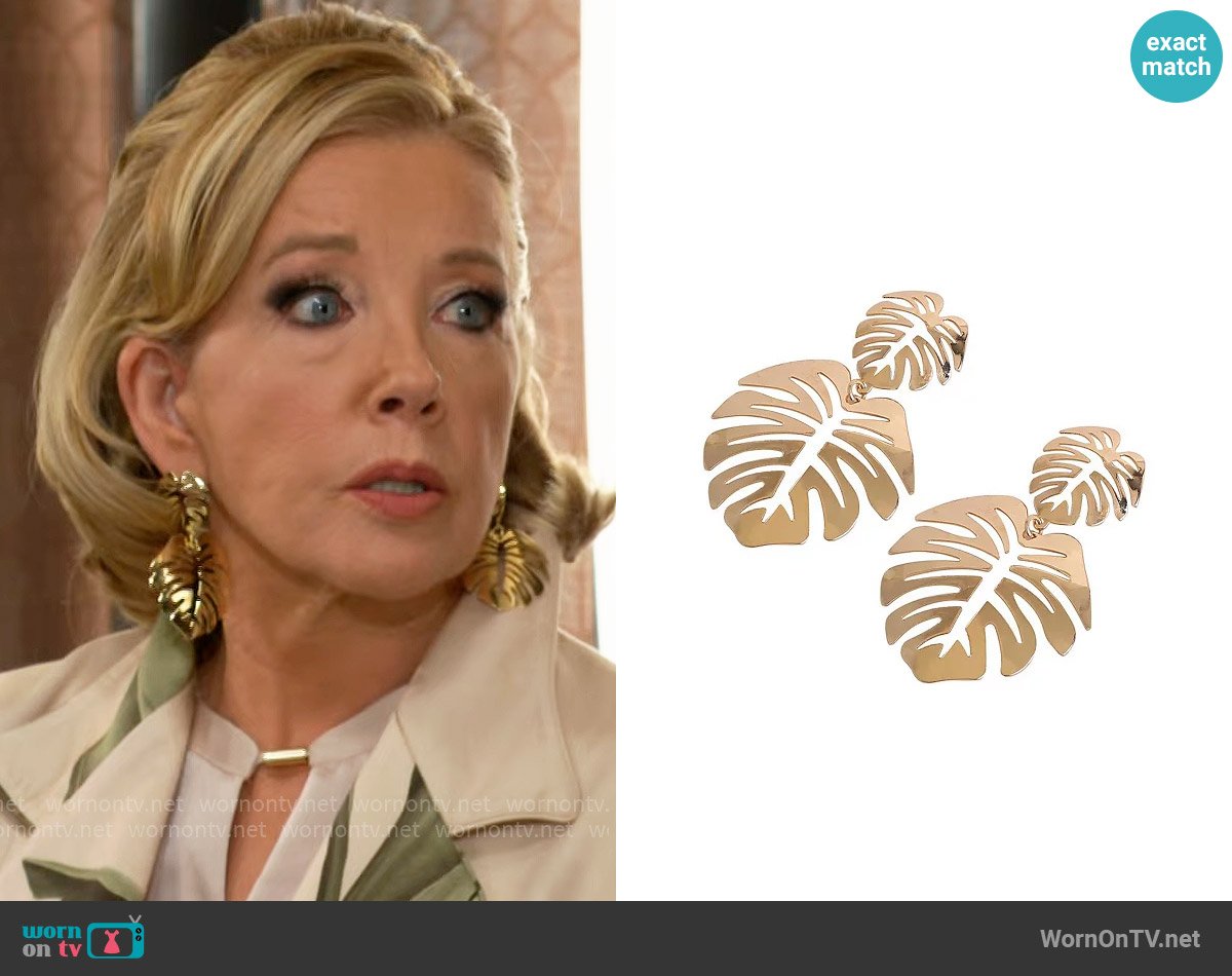 Gucci Horsebit Metallic Sandal worn by Nikki Reed Newman (Melody Thomas-Scott) on The Young and the Restless