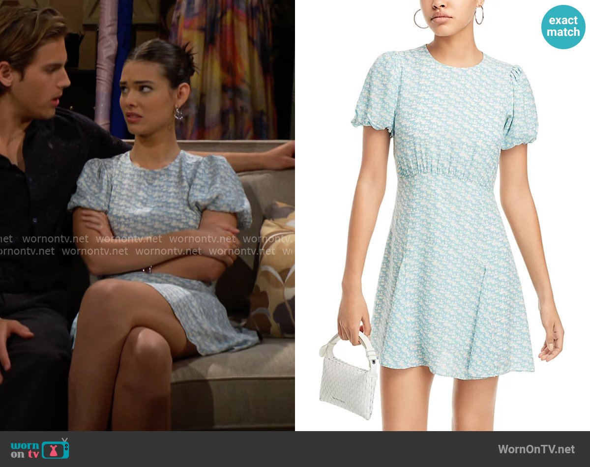 Solid & Striped The Gael Open Back Dress worn by Electra Forrester (Laneya Grace) on The Bold and the Beautiful