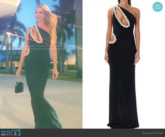 Stella McCartney  Braid Detailed Cut-Out Maxi Dress worn by Alexia Echevarria (Alexia Echevarria) on The Real Housewives of Miami