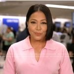 Stephanie’s pink polo on Good Morning America