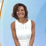 Stephanie Ruhle's white pleated dress on Today