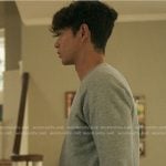 Steve’s grey sweatshirt with stripe cuff on The Summer I Turned Pretty
