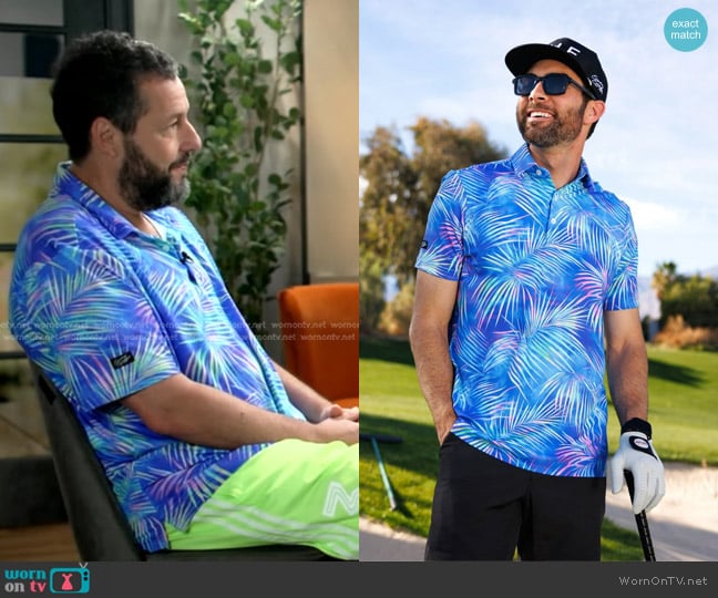 Sunday Swagger Resorter Polo worn by Adam Sandler on Good Morning America
