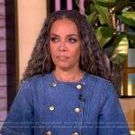 Sunny’s double breasted denim jacket on The View