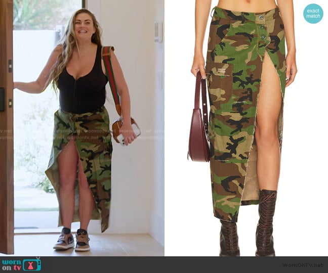 Superdown Bri Midi Skirt worn by Brittany Cartwright on The Valley