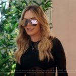 Tamra’s black mesh top and cargo jeans on The Real Housewives of Orange County