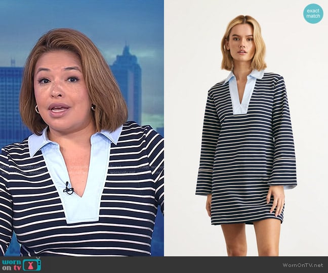 Tanya Taylor Whitney Dress worn by Gilma Avalos on Today