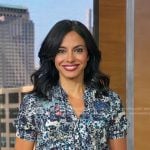 Dr. Tara Narula’s print shirtdress on Good Morning America