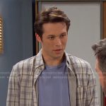 Tate’s grey plaid shirt on Days of our Lives