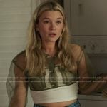Taylor’s green cropped tulle jacket on The Summer I Turned Pretty