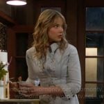 Tessa’s studded denim dress on The Young and the Restless