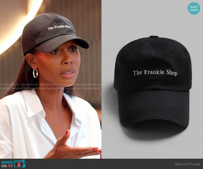 The Frankie Shop Frankie Baseball Cap in Black worn by Kiki Barth (Kiki Barth) on The Real Housewives of Miami