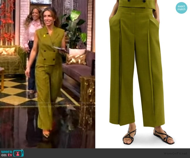 Theory Deep Pleated Pants worn by Alyssa Farah Griffin on The View