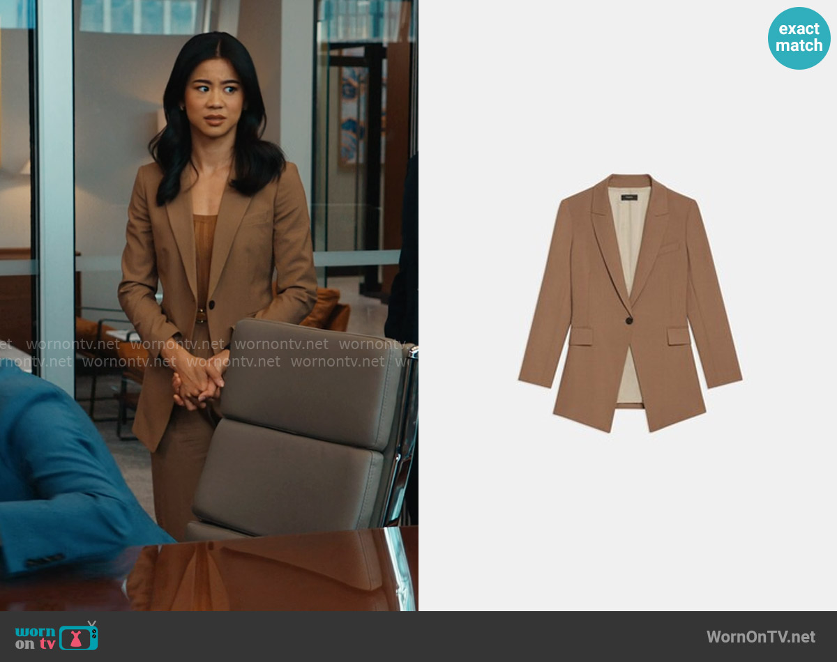 Theory Etiennette Blazer worn by Sarah Franklin (Leah Lewis) on Matlock