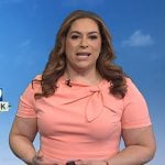 Violeta Yas’ pink tie neck dress on Today