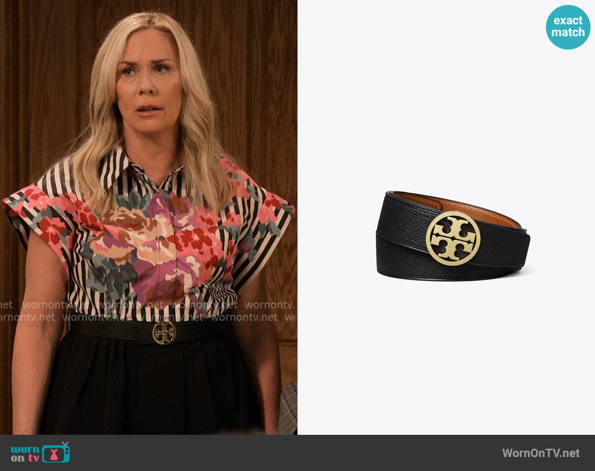 Tory Burch Miller Belt worn by Leanne Murphy (Leanne Morgan) on Leanne