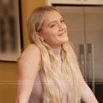 Chloe’s beige turtleneck top on Next Gen NYC