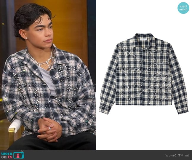Vale Forever Starlight Vale Flannel worn by Malachi Barton on Good Morning America
