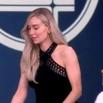 Vanessa Kirby’s black halter neck dress on The View