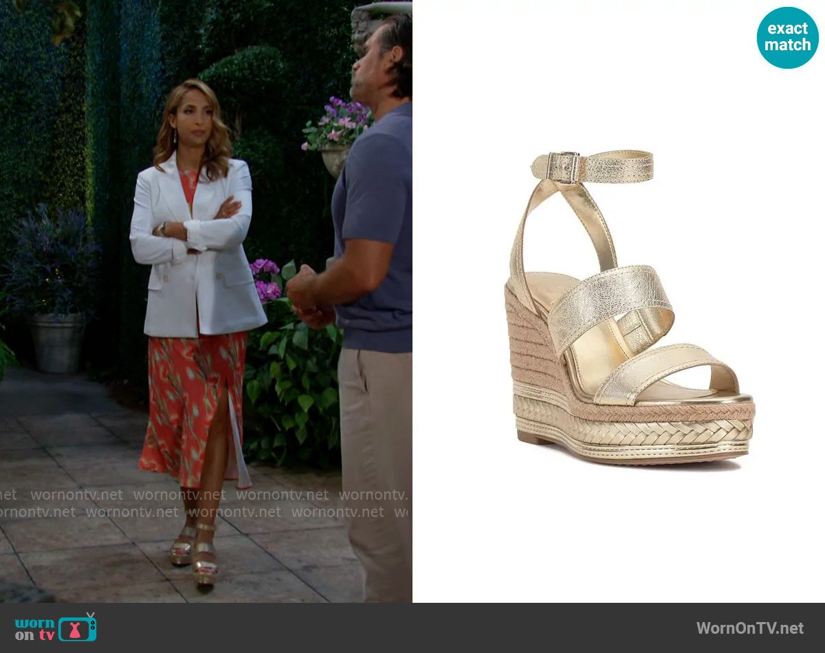Vince Camuto Esmia Espadrille Wedge Sandal worn by Lily Winters (Christel Khalil) on The Young and the Restless