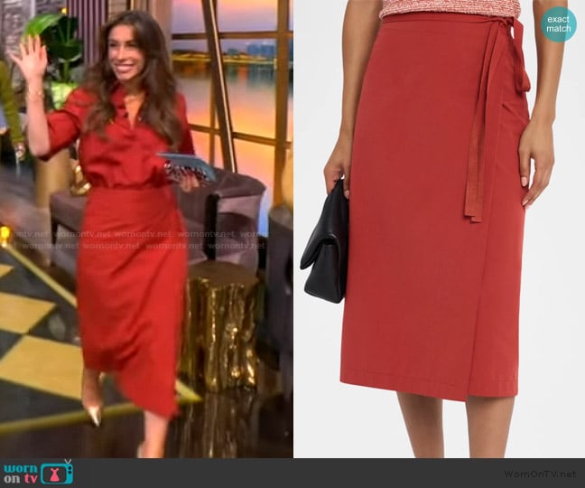 Alyssa’s red skirt on The View