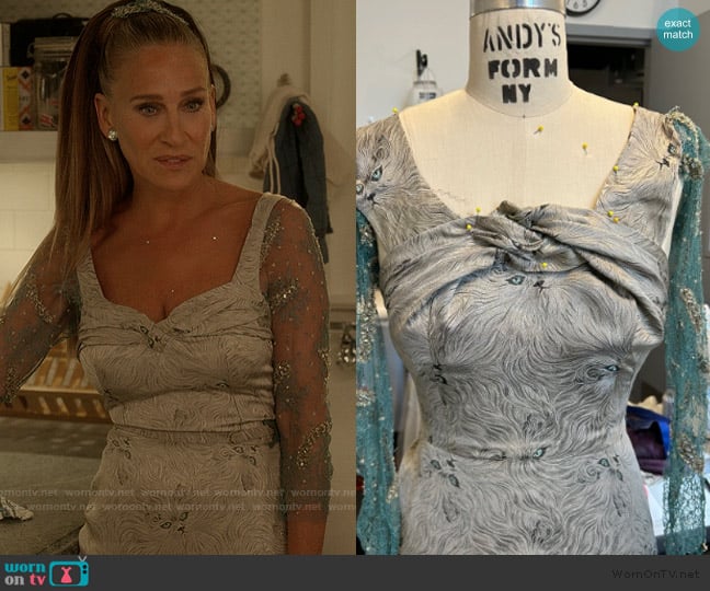  Vintage Dress worn by Carrie Bradshaw (Sarah Jessica Parker) on And Just Like That