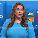 Violeta Yas’s blue twho-tone tie front dress on Today