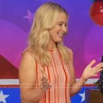 Dr. Wendy Bazilian’s red striped dress on Live with Kelly and Mark