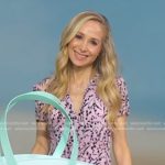Dr. Whitney Bowe’s pink floral dress on Good Morning America