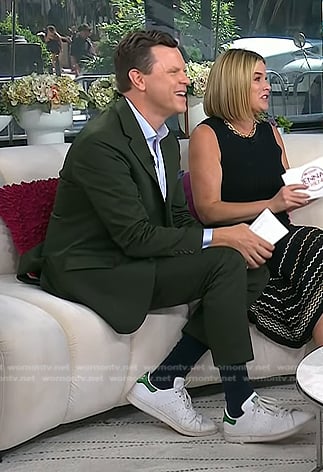 Willie Geist’s white and green sneakers on Today