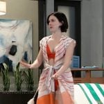 Willow’s red bikini and striped cover-up on General Hospital