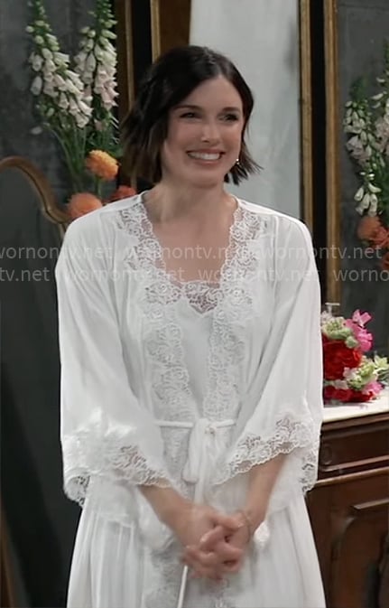 Willow’s bridal robe on General Hospital