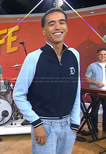 WizTheMc's blue track jacket on Today