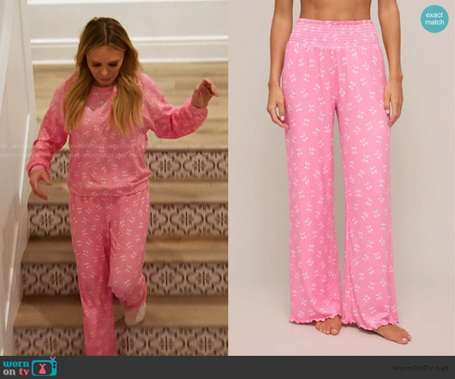 Z Supply Cherry Pajama Pants worn by Tamra Judge on The Real Housewives of Orange County