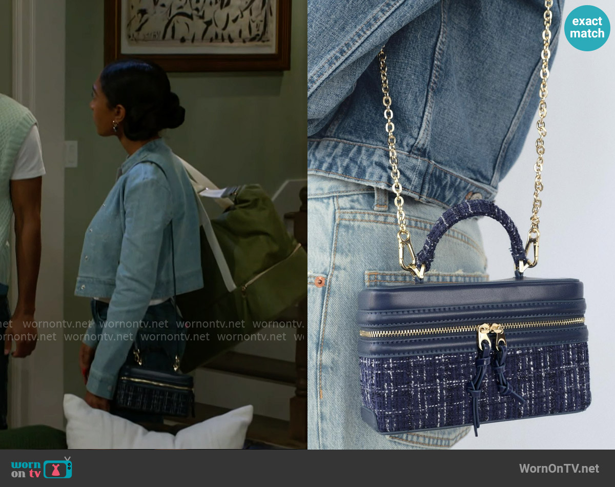 Zara Rigid Bag worn by Samantha Richardson (Najah Jackson) on Beyond the Gates