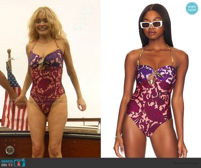 Zimmermann Tiggy Keyhole Tie Front One Piece worn by Cadence Sinclair Eastman (Emily Alyn Lind) on We Were Liars
