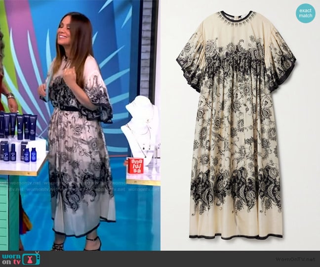 Zimmermann Rhiannon Paisley Print Maxi Dress worn by Gretta Monahan on The View