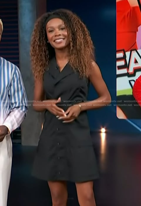 Zuri’s blazer dress on Access Hollywood