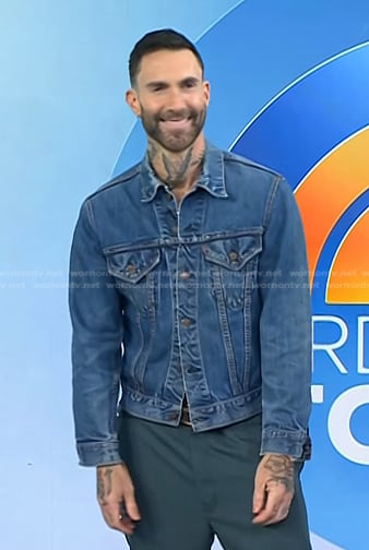 Adam Levine’s denim jacket on Today