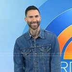Adam Levine’s denim jacket on Today