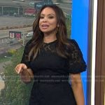 Adelle’s black lace dress on Today