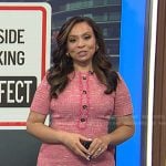 Adelle’s pink tweed dress on Today
