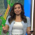 Adelle’s blue tweed jacket on Today
