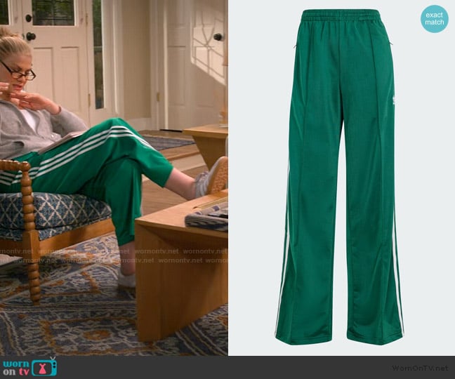 Adidas Adicolor Firebird Loose Track Pants worn by Carol (Kristen Johnston) on Leanne