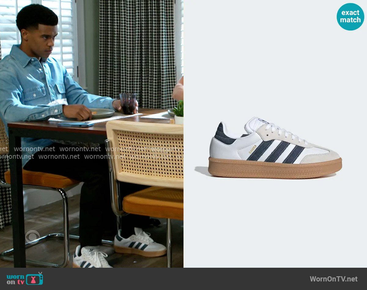 Adidas Samba XLG Shoes worn by Tyrell Richardson (Jaden Lucas Miller) on Beyond the Gates