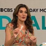 Adriane Kiss’s floral maxi dress on CBS Mornings