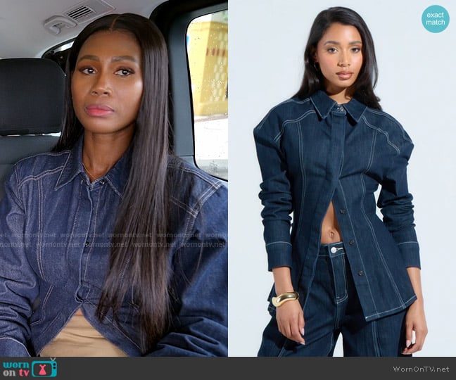 Akira Come With Me Button Down Top worn by Kiki Barth (Kiki Barth) on The Real Housewives of Miami