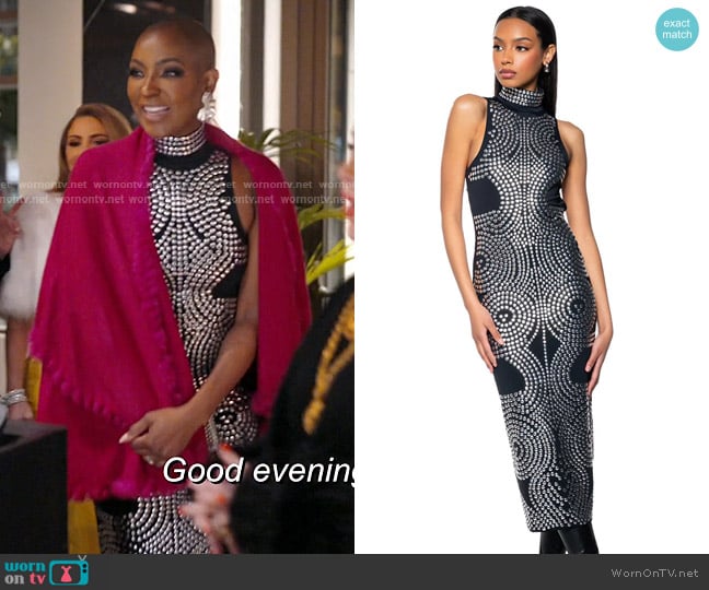 Akira Illusion Cut Out Maxi Dress worn by Guerdy Abraira (Guerdy Abraira) on The Real Housewives of Miami