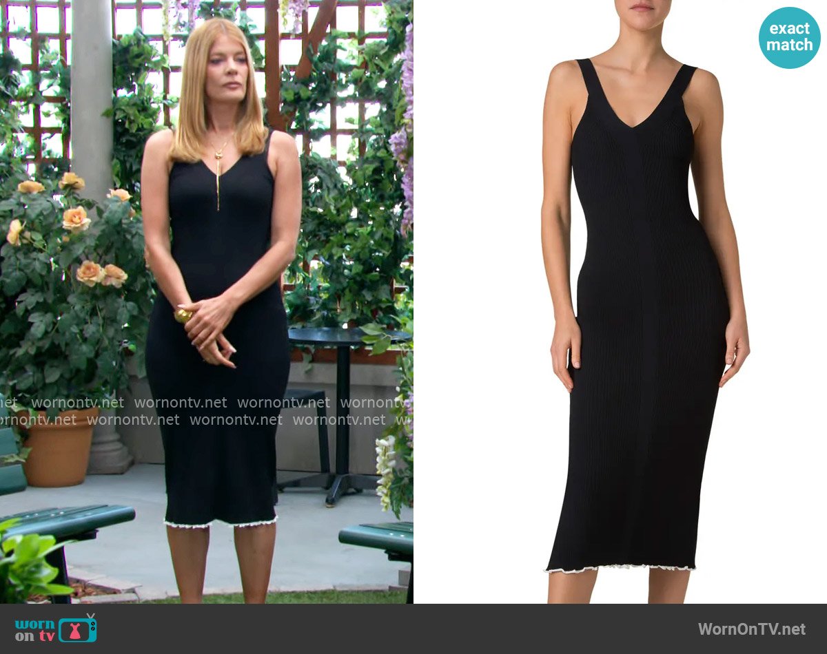 Akris Punto Rib Knit Body-Con Tank Dress worn by Phyllis Summers (Michelle Stafford) on The Young and the Restless