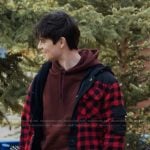 Alex’s red check print jacket on My Life with the Walter Boys